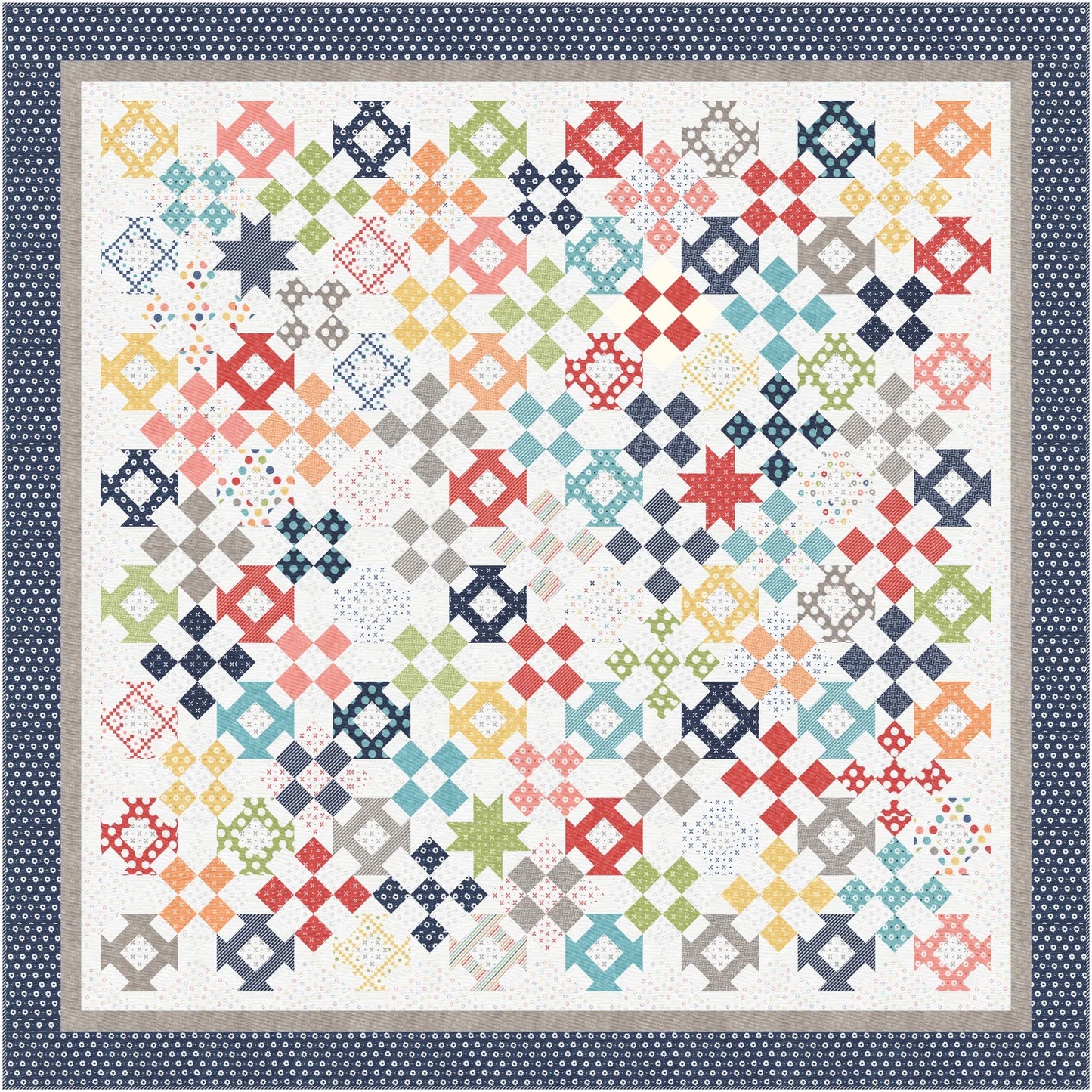 Happy Go Lucky Quilt Pattern by A Quilting Life