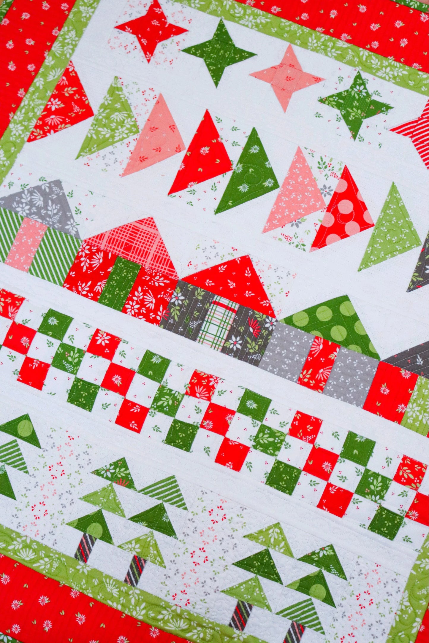 Home for Christmas Quilt Pattern by A Quilting Life