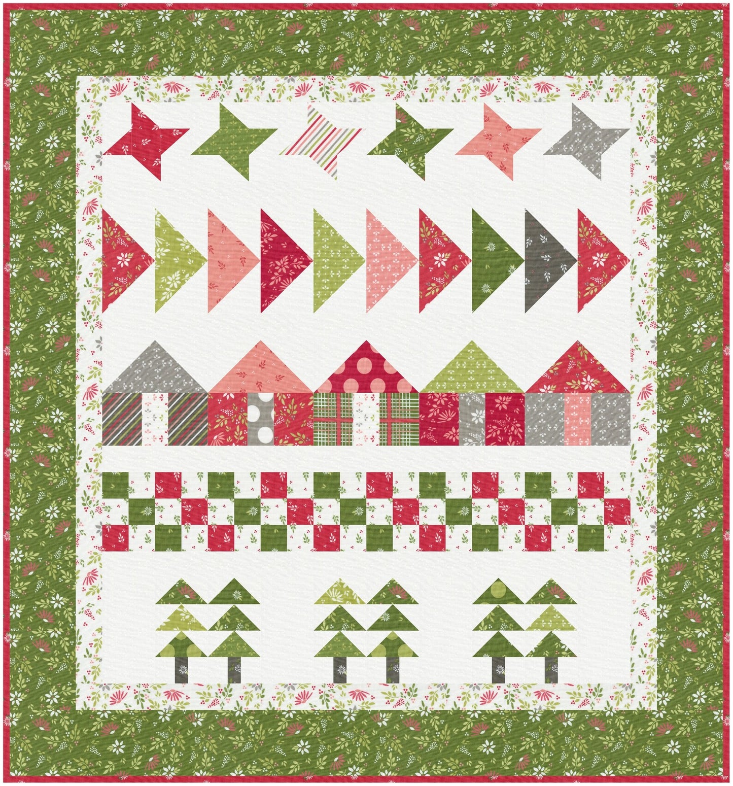 Home for Christmas Quilt Pattern by A Quilting Life