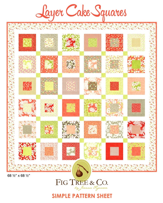 Layercake Squares Quilt Pattern Fig Tree Quilts
