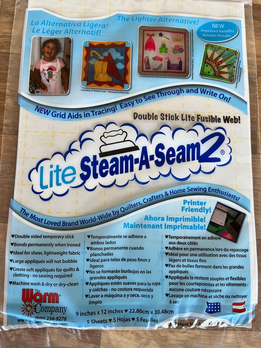 Lite Steam-A-Seam2 Iron-on adhesive