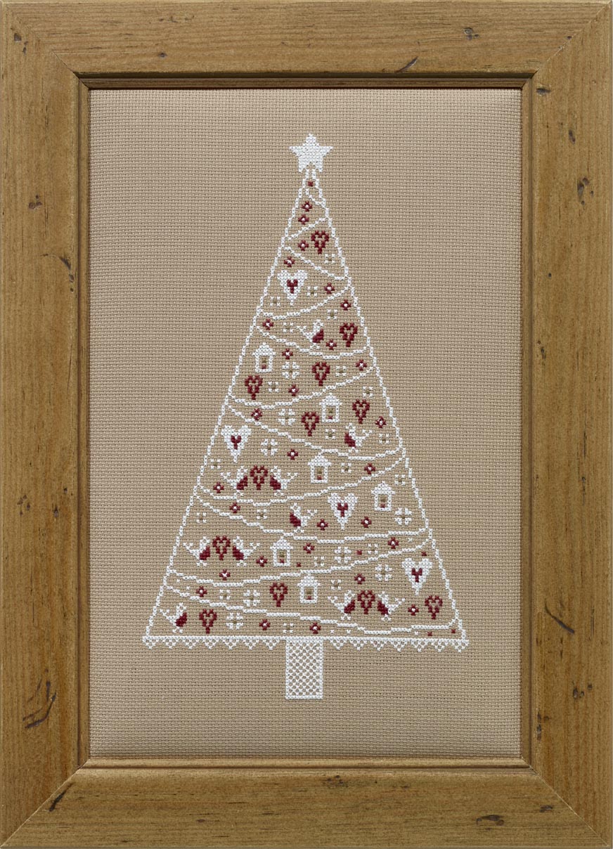 Scandi Christmas Tree Cross Stitch Kit Historical Sampler Company