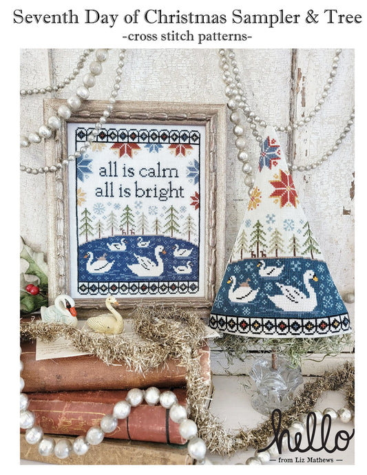 Seventh Day of Christmas Sampler and Tree Pattern Hello from Liz Mathews