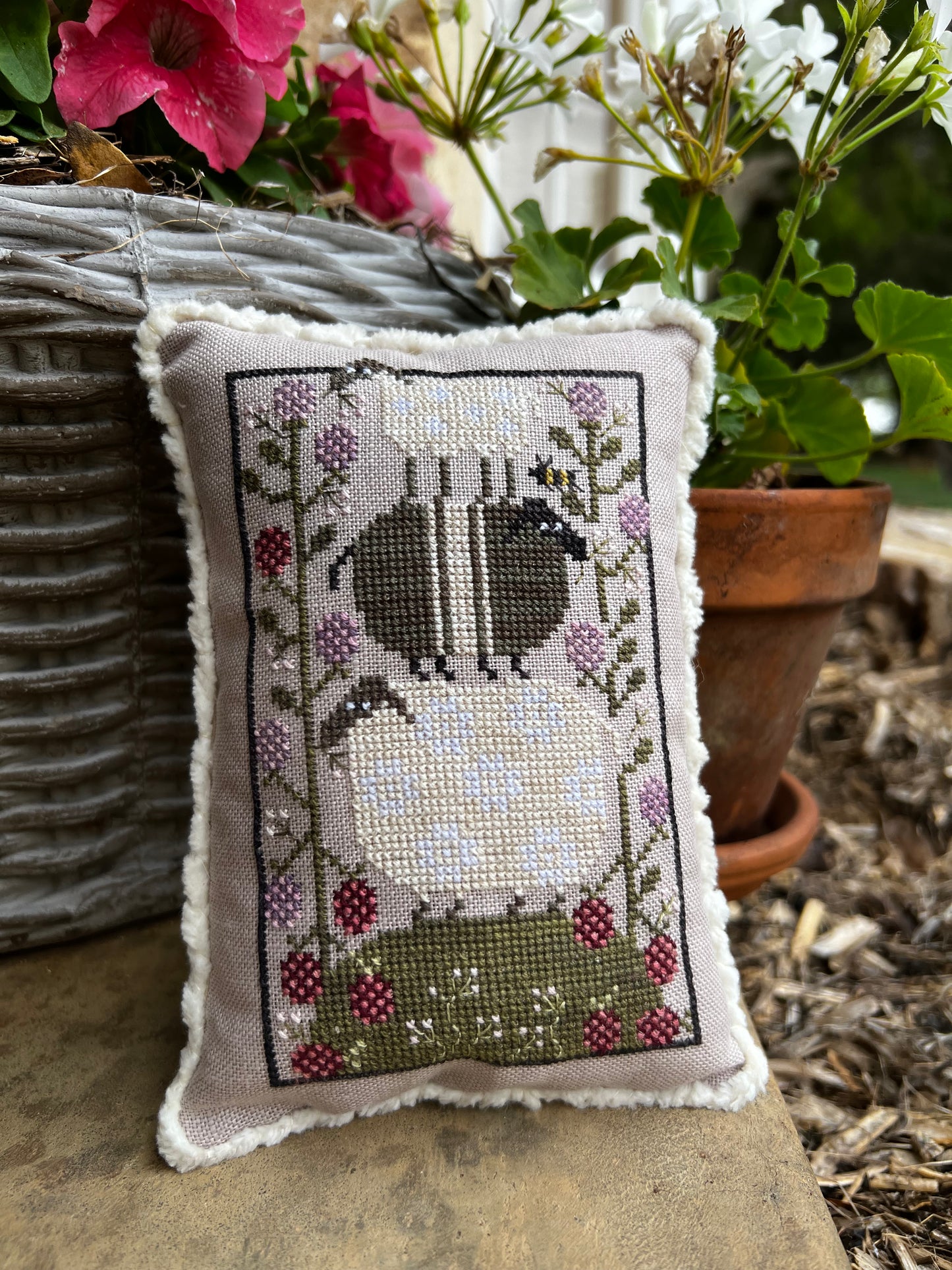 Sheep Heap Cross Stitch Pattern by Plum Street Samplers