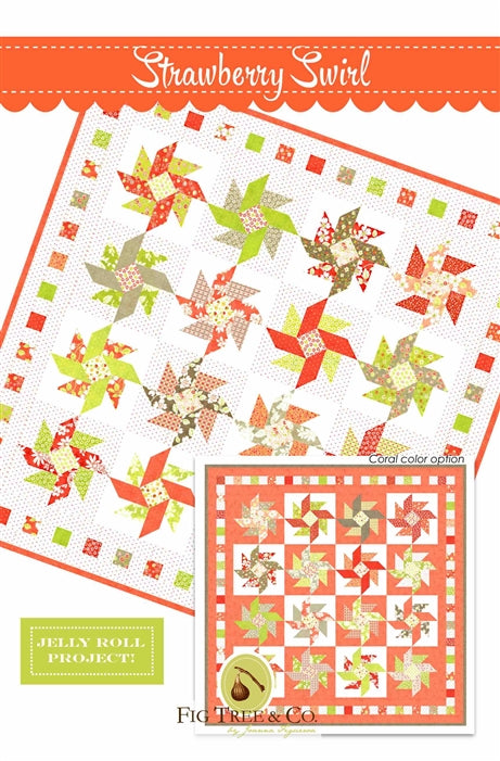 Strawberry Swirls Quilt Pattern Fig Tree Quilts