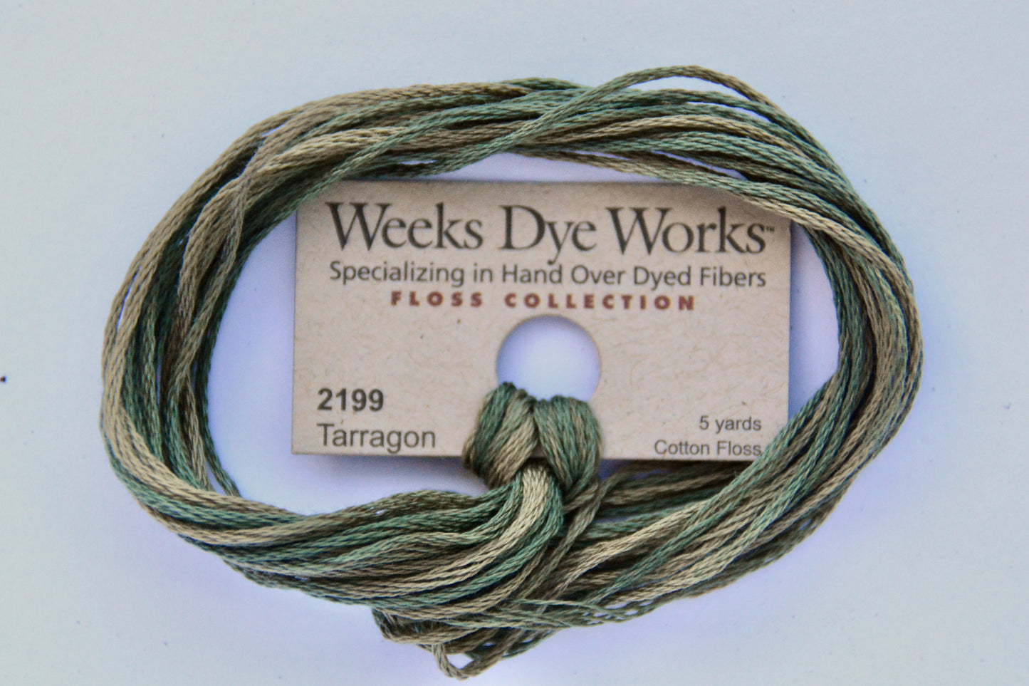 Tarragon 2199 Weeks Dye Works 6-Strand Hand-Dyed Embroidery Floss