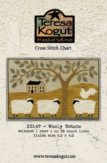 Wooly Estate Cross stitch pattern by Teresa Kogut