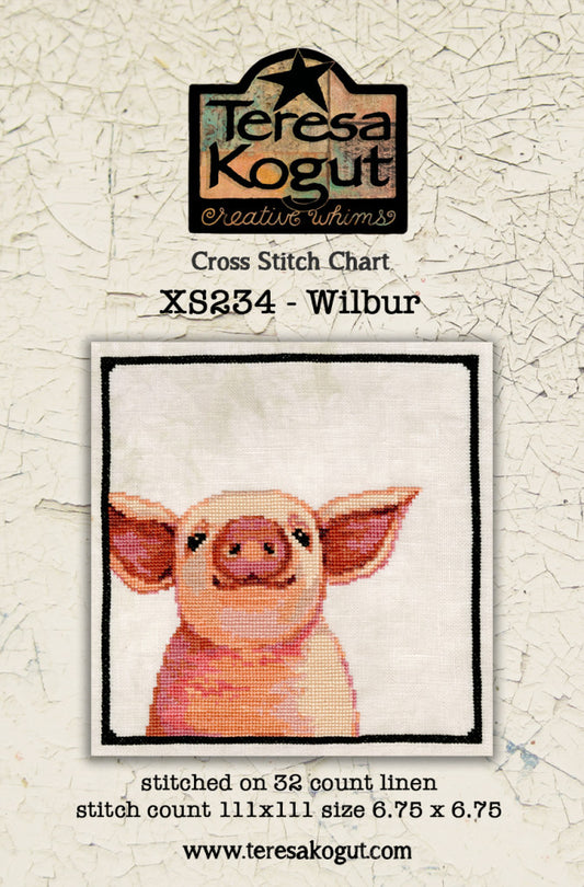 Wilbur Cross stitch pattern by Teresa Kogut