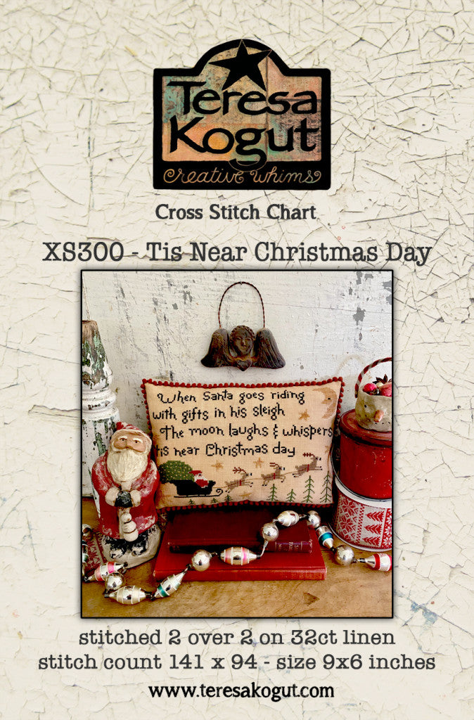 Tis Near Christmas Day Cross stitch pattern by Teresa Kogut