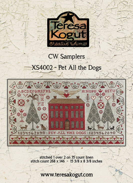 Pet All the Dogs Cross stitch pattern by Teresa Kogut
