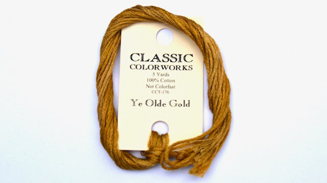 Ye Olde Gold Classic Colorworks 6 Strand Hand-Dyed Embroidery Floss
