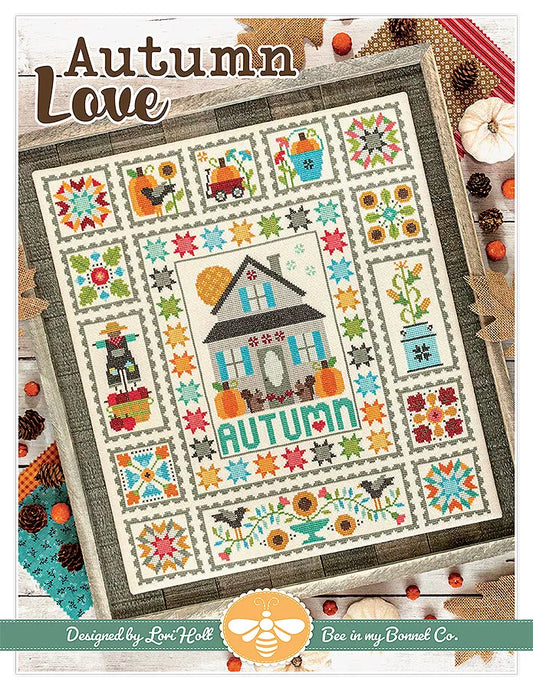 Autumn Love Cross Stitch Pattern Lori Holt of Bee in my Bonnet