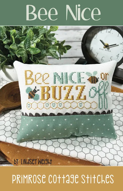 Bee Nice Cross Stitch Pattern Primrose Cottage Stitches