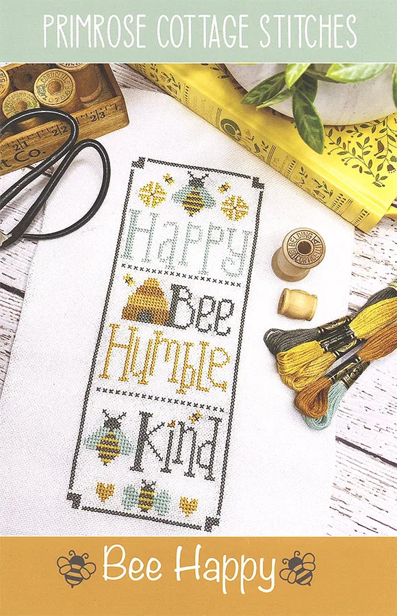 Bee Happy Cross Stitch Pattern Primrose Cottage Stitches