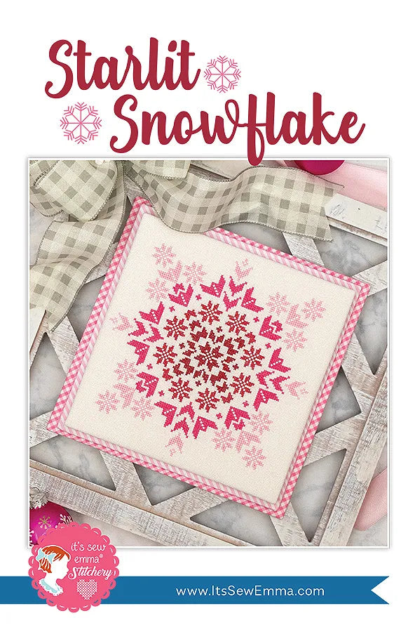 Starlit Snowflake Cross Stitch Pattern by Its Sew Emma mop